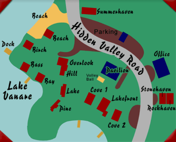 Property Map Hide A Way Waterfront Cottages